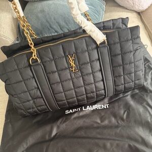 Saint Laurent Gloria quilted satchel bag
; retail is $2,150!!